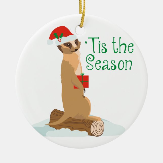 Tis die Jahreszeit Keramikornament (Vorne)