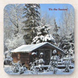 'Tis die Jahreszeit Wreah Hütten-   Getränkeuntersetzer