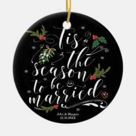 Tis die Weihnachtsbaumverzierung der Jahreszeit Keramik Ornament