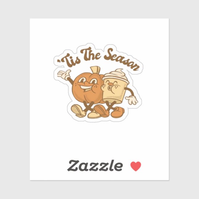 Tis Season Autumn It’s Fall Y’all Aufkleber (Blatt)