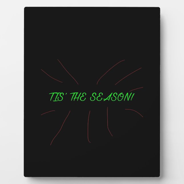 Tis Season Collection Graphic Minimal Clean Fotoplatte (Vorderseite)