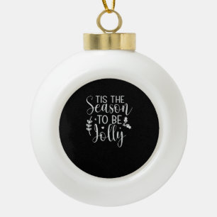 Tis Season Kürbis Halloween Hexenhut Kostüm Keramik Kugel-Ornament