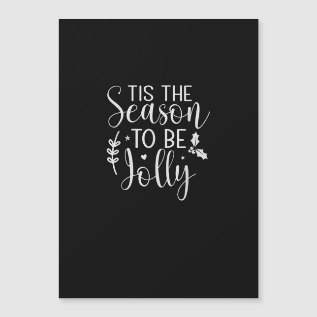 Tis Season Kürbis Halloween Hexenhut Kostüm Magnetkarte (Vorderseite)