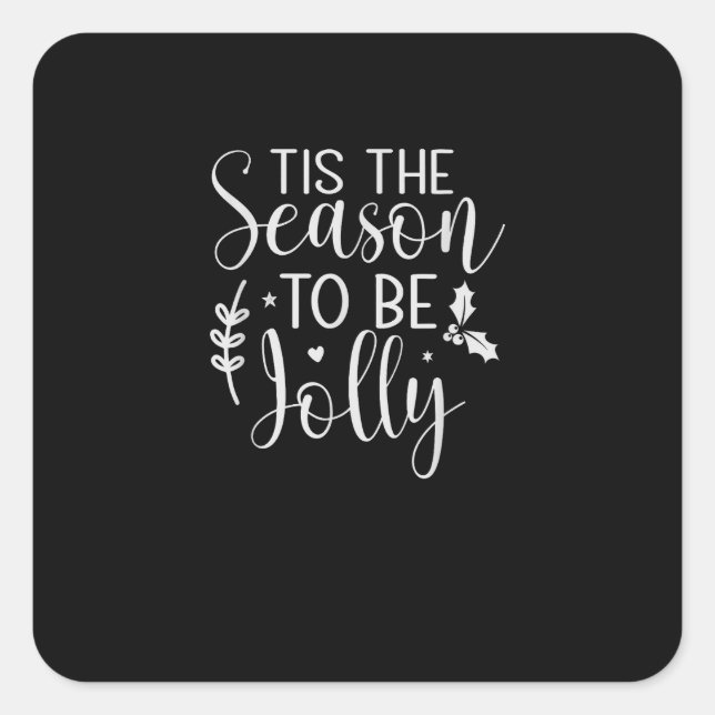 Tis Season Pumpkin Halloween Witch Hat Costume Quadratischer Aufkleber (Vorderseite)