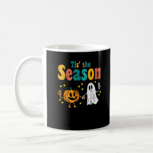 Tis Season Pumpkin Leaf Latte Herbst Softball Kaffeetasse