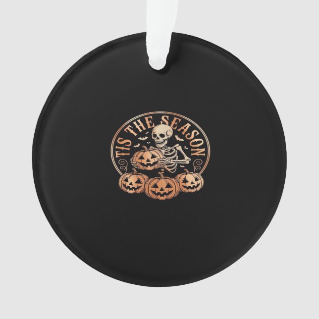 Tis Season Snowmobile Red Plaid Ornament (Vorderseite)