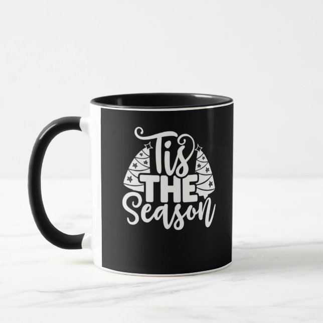 Tis Season To Careful - Retro Vintage Style Tasse (Links)