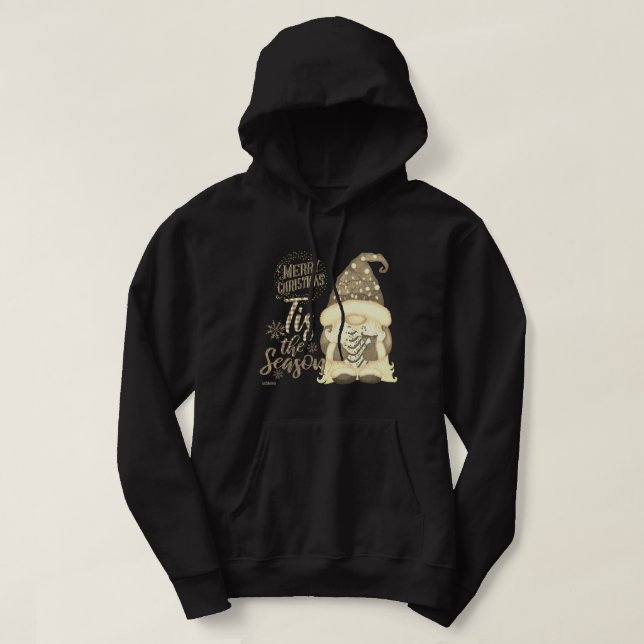 TIS THE SAASON lustige Weihnachtsgnome Hoodie (Design vorne)