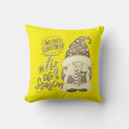 TIS THE SAASON lustige Weihnachtsgnome Kissen