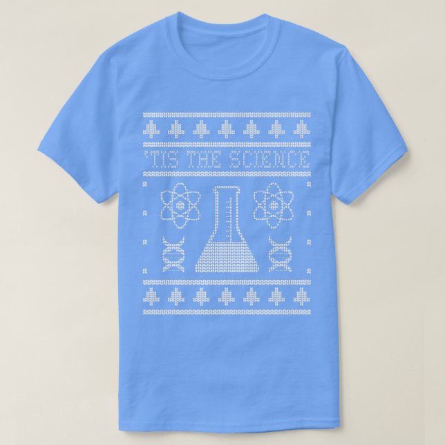 Tis The Science Christmas Scientist Funny Science  T-Shirt (Design vorne)