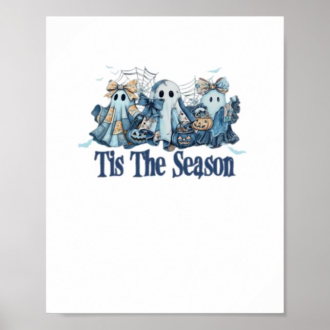 Tis The Season Boo Couquette Halloween Spooky Seas Poster (Vorne)