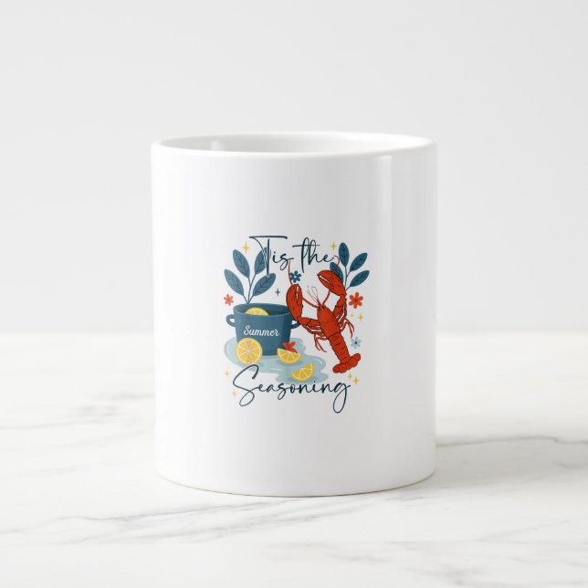 Tis The Season Christmas Quote Jumbo-Tasse (Vorderseite)