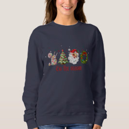 Tis The Season Christmas | Retro Santa & Treat Sweatshirt