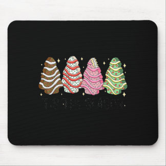 Tis' The Season Christmas Tree Cakes Xmas Pajamas  Mousepad
