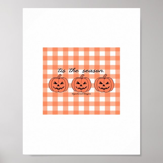 Tis The Season Classic Funny Design Poster (Vorne)