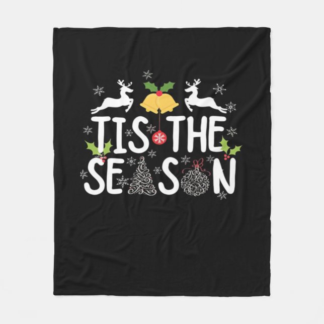 Tis The Season Classic Minimal Clean Fleecedecke (Vorderseite)
