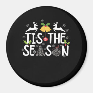 Tis The Season Classic Minimal Clean Magnet