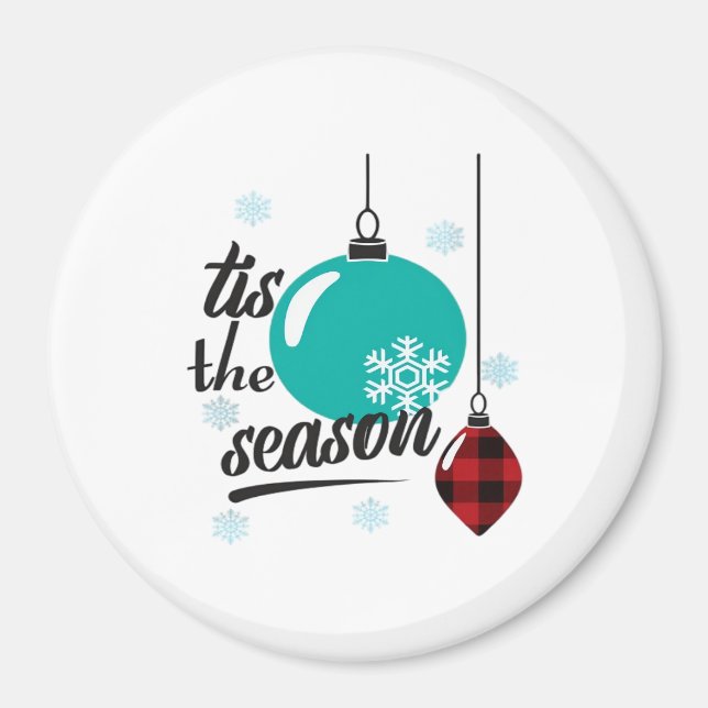 Tis The Season Classic Retro Clean Magnet (Vorne)