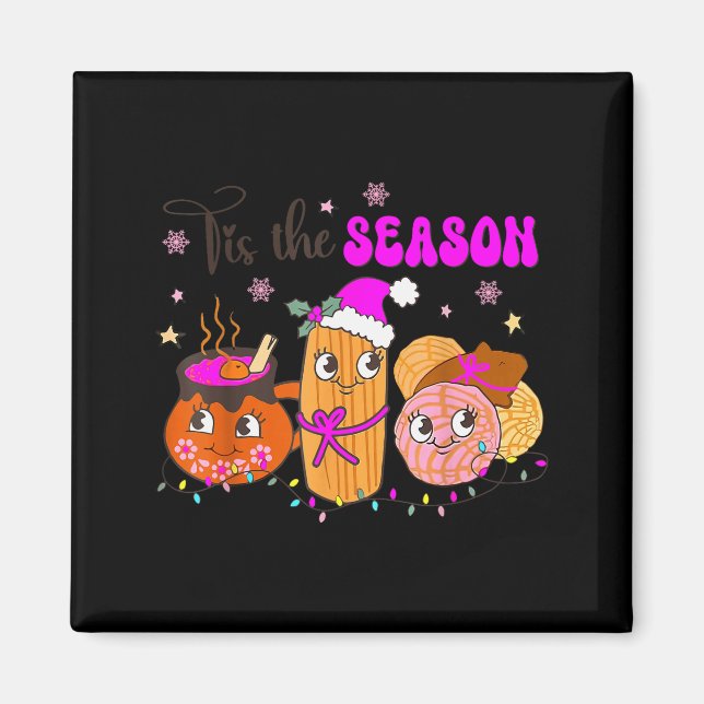 Tis The Season Conchas Cafecito Pan Dulce Mexican  Magnet (Vorne)
