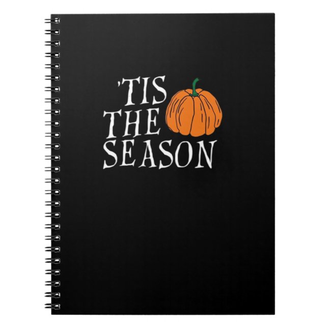 Tis The Season Cute Halloween Pumpkin Notizblock (Vorderseite)