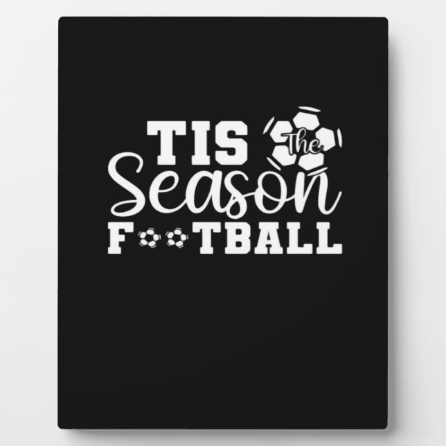 Tis The Season Football Fotoplatte (Vorderseite)
