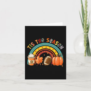 Tis' The Season Football Kürbisgewürz Herbst Als Karte