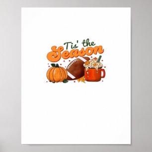 Tis The Season Football Tasse Herbst Design Poster