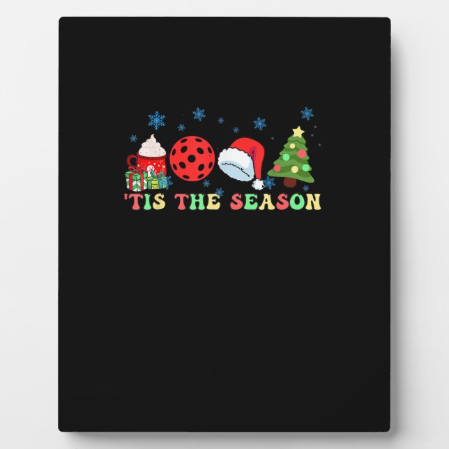 Tis The Season For Pickleball Iii Modern Aesthetic Fotoplatte (Vorderseite)
