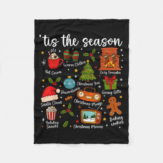 Tis The Season For Women Men Boys Youth Christmas  Fleecedecke (Vorderseite)