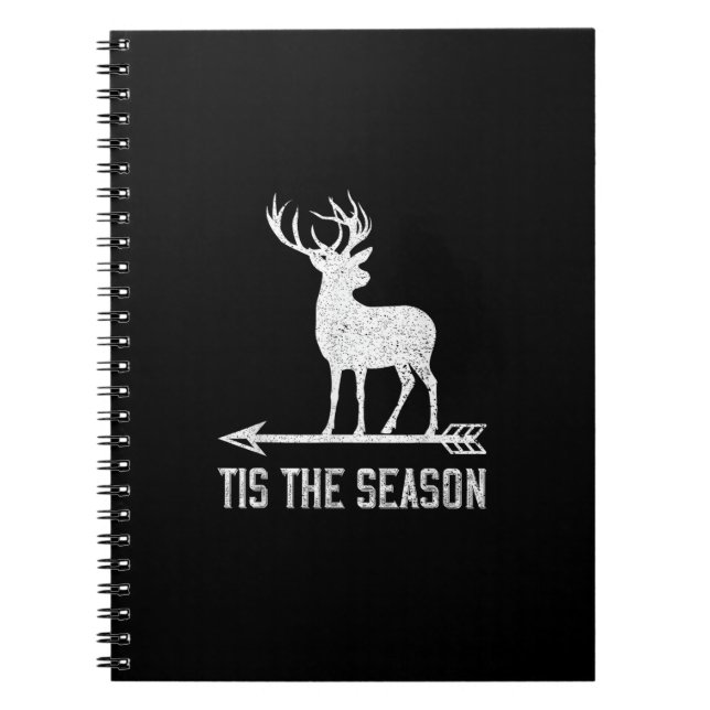 Tis The Season Funny Deer Hunting Notizblock (Vorderseite)