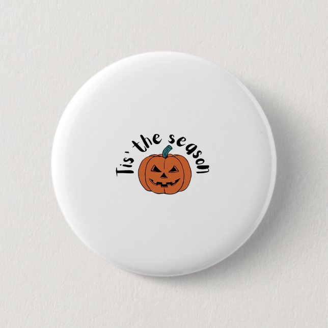 Tis The Season Funny Sloth Design Button (Vorderseite)