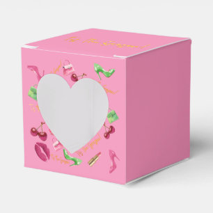 ‘Tis the Season Glam Pink & Green Weihnachtszeit Geschenkschachtel