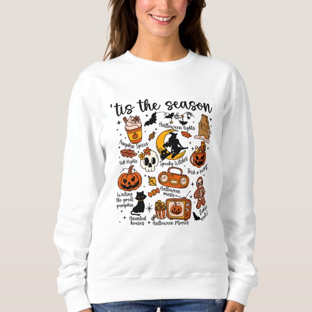 Tis the Season Halloween Doodles – Cute Spooky  Sweatshirt (Vorderseite)