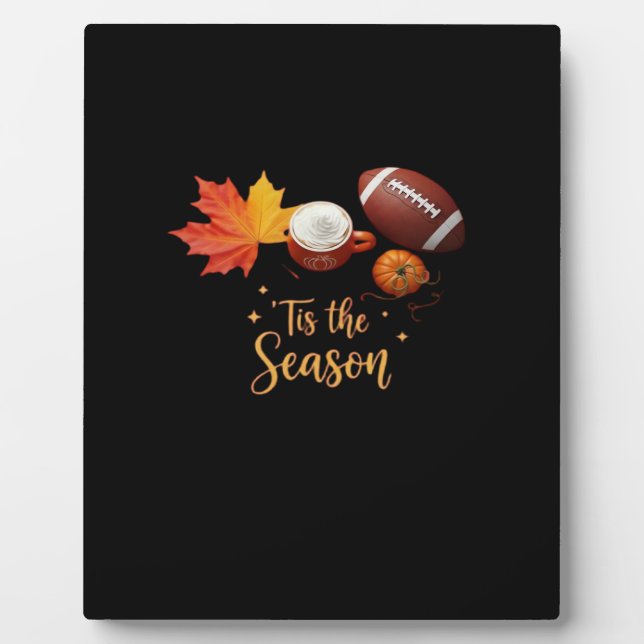 Tis The Season Halloween Retro Design Fotoplatte (Vorderseite)