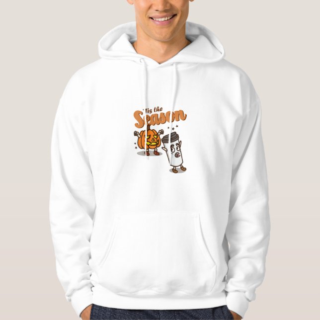 Tis The Season Hate Pumpkin Spice Latte Halloween  Hoodie (Vorderseite)