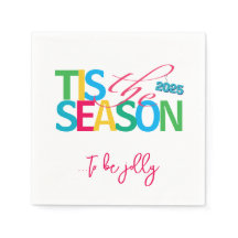 Tis the Season Holiday Cocktail Napkins