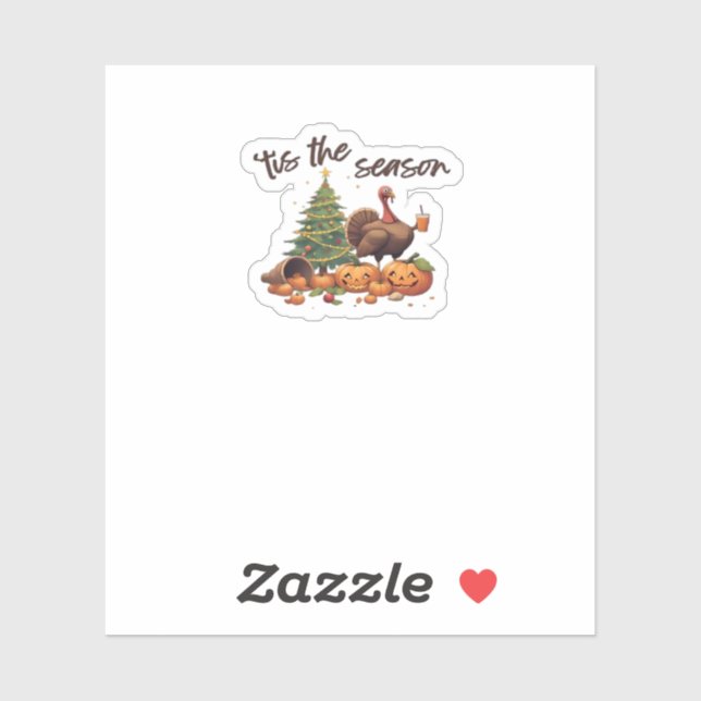 Tis The Season Holiday Mashup Aufkleber (Blatt)