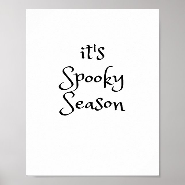 Tis The Season - Its Spooky Season Poster (Vorne)