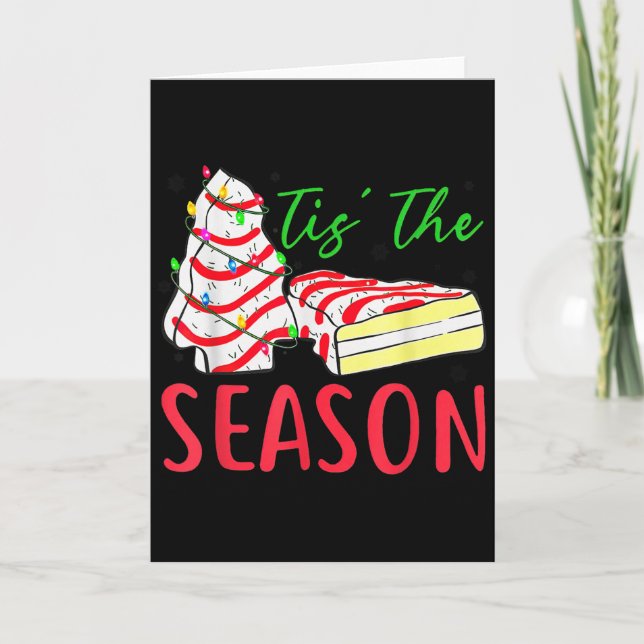 Tis The Season Little-debbie Christmas Tree Cake H Karte (Vorderseite)