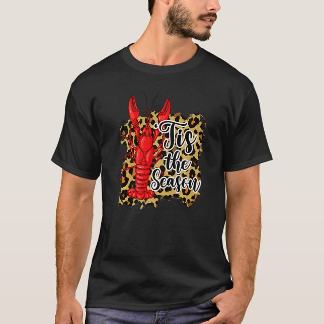 Tis The Season Mardi Gras Carnival Funny Crawfish  T-Shirt (Vorderseite)