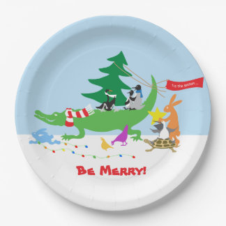 Tis the Season Merry Paper Plates Pappteller