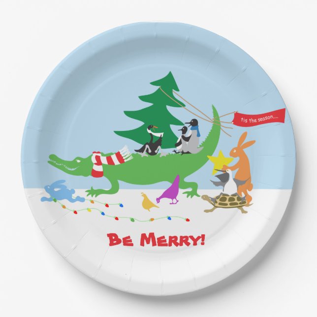 Tis the Season Merry Paper Plates Pappteller (Vorderseite)