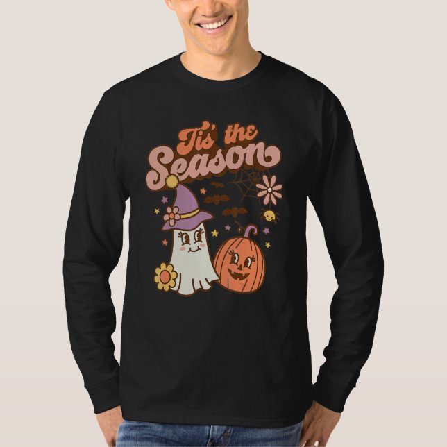 Tis The Season Pumpkin  Spice Fall Autumn Hallowee T-Shirt (Vorderseite)