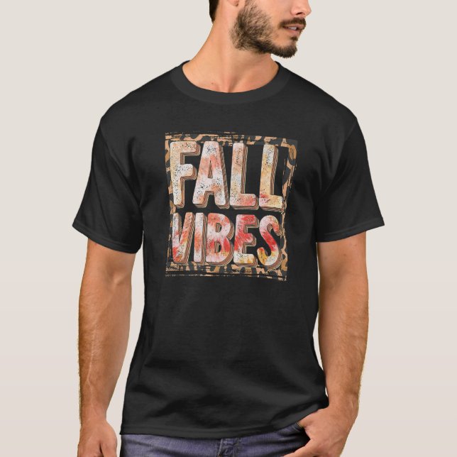 Tis The Season Pumpkin Spice  Fall Vibes Autumn Re T-Shirt (Vorderseite)