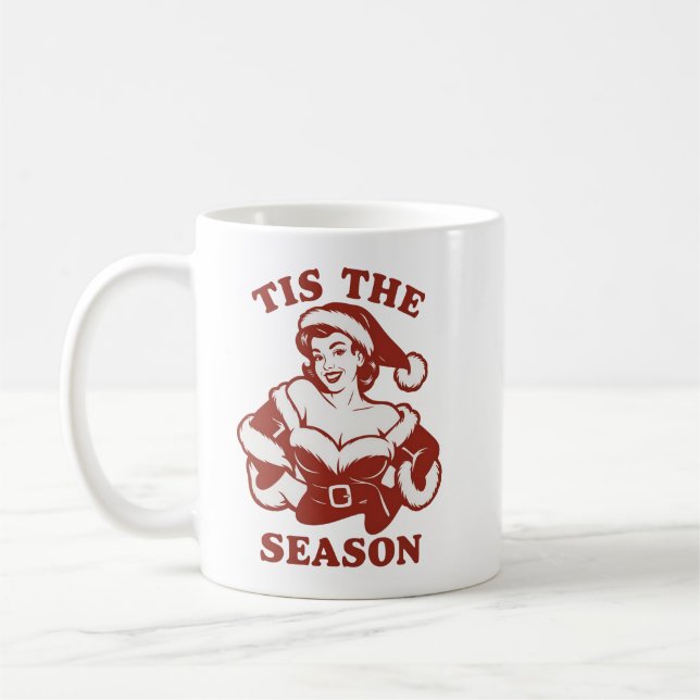Tis The Season Snarky Christmas Sarcastic Funny  Kaffeetasse (Links)