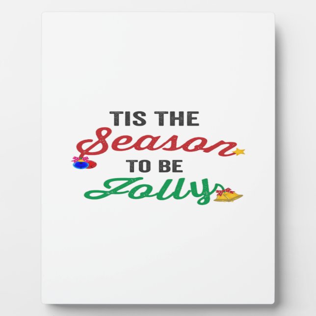 Tis The Season To Be Careful Classic Stickers Fotoplatte (Vorderseite)