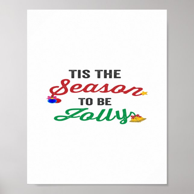 Tis The Season To Be Careful Classic Stickers Poster (Vorne)