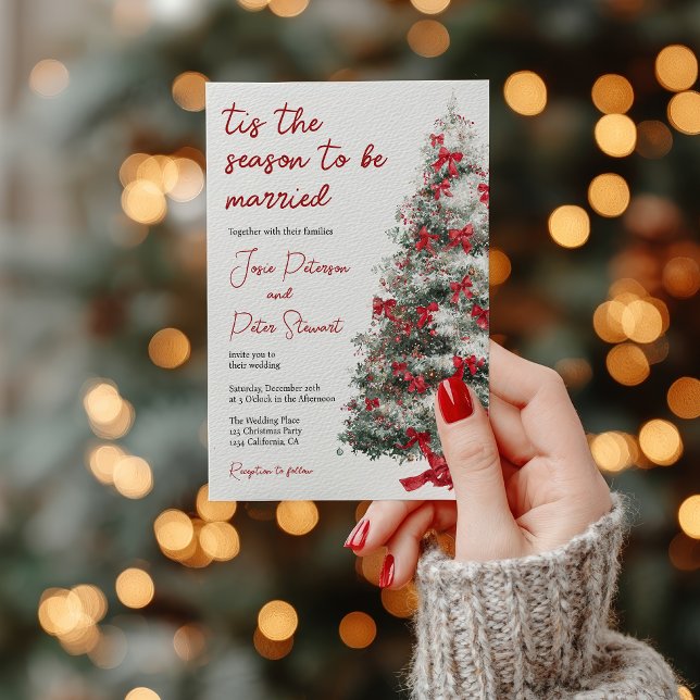 Tis The Season to Be Married Winter Bridal Shower Einladung (Tis The Season to Be Married Winter Bridal Shower Invitation)