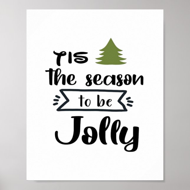 Tis The Season To Be New Year Celebration Minimal  Poster (Vorne)