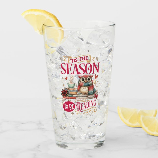 'Tis The Season to Be Reading  Glas (Vorderseite Ice)